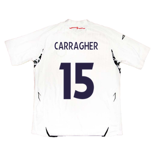 England 2007-2009 Home Shirt (XL) (CARRAGHER 15) (Good)_1