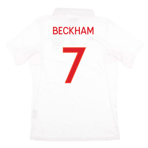 England 2009-10 Home Shirt (With South Africa Badge Detail) (XL) (Mint) (BECKHAM 7)_1