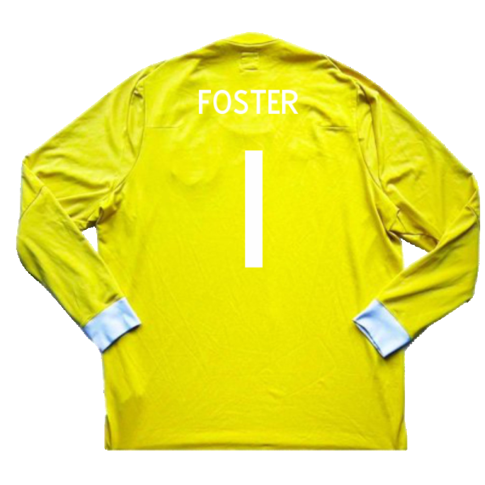 England 2010-11 Goalkeeper Home Shirt (M) #1 (Excellent) (Foster 1)_1