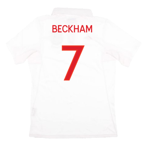 England 2010-12 Home Shirt (XL) (Very Good) (BECKHAM 7)_1