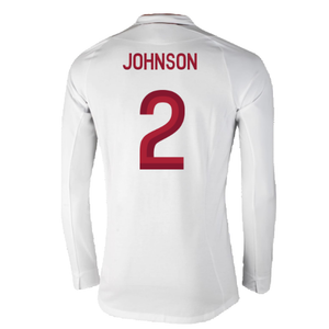 England 2012-13 Long Sleeve Home Shirt (L) (Fair) (Johnson 2)_1