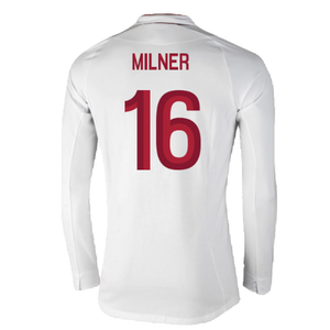 England 2012-13 Long Sleeve Home Shirt (L) (Fair) (Milner 16)_1