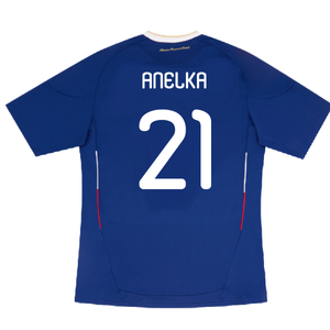 France 2010-11 Home Shirt (L) (Good) (Anelka 21)_1