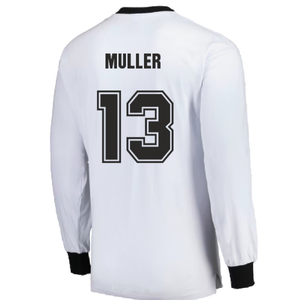 Germany 1974 Longe Sleeve Retro Jersey (XL) (Muller 13) (Good)_1