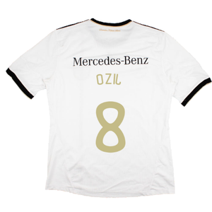 Germany 2010-11 Home Shirt with Mercedes Sponsor (XL) (OZIL 8) (Good)_1