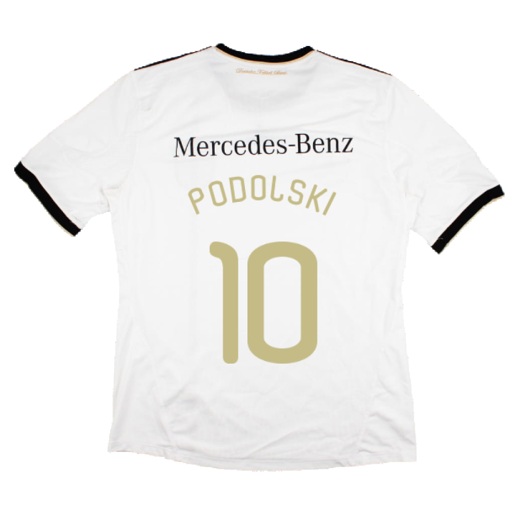 Germany 2010-11 Home Shirt with Mercedes Sponsor (XL) (PODOLSKI 10) (Good)_1