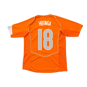 Holland 2004-05 Home Shirt (M) (Excellent) (Heitinga 18)_1