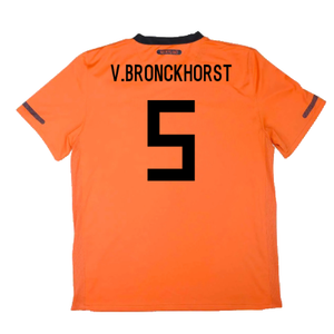 Holland 2010-11 Home Shirt (XL Boys) (Good) (V.Bronckhorst 5)_1