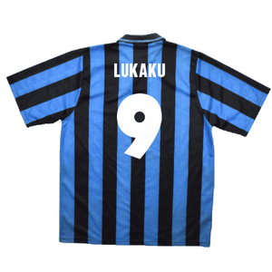 Inter Milan 1991-1992 Home Shirt (L) (Excellent) (Lukaku 9)_1