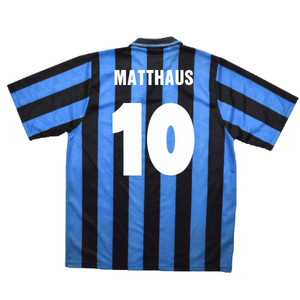 Inter Milan 1991-1992 Home Shirt (L) (Excellent) (Matthaus 10)_1