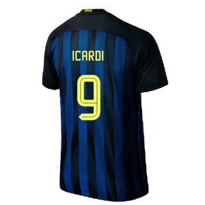 Inter Milan 2016-17 Home Shirt (S) (Excellent) (Icardi 9)_1