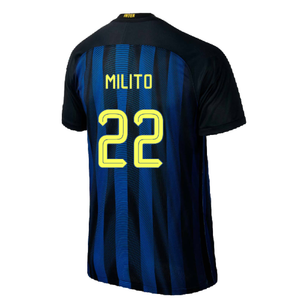 Inter Milan 2016-17 Home Shirt (S) (Excellent) (Milito 22)_1