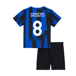 Inter Milan 2023-24 Home Mini Kit (XS Boys) (Gosens 8) (Excellent)_1