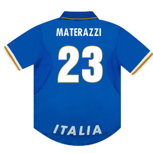 Italy 1996-97 Home Shirt (L) (Excellent) (MATERAZZI 23)_1