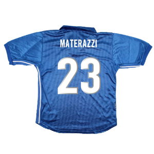 Italy 1998-99 Home Shirt (XL) (Excellent) (Materazzi 23)_1