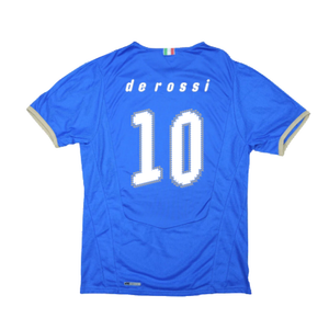 Italy 2008-09 Home Shirt (Good) (De Rossi 10)_1