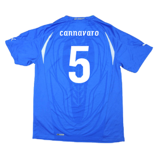 Italy 2010-11 Home Shirt (L) (Excellent) (Cannavaro 5)_1