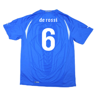 Italy 2010-11 Home Shirt (XL) (Very Good) (De Rossi 6)_1