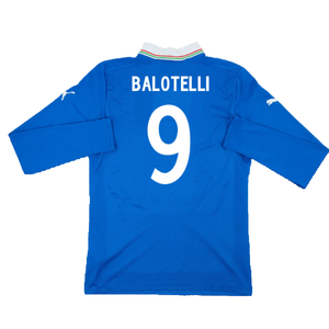 Italy 2012-13 Home Long Sleeve Shirt (S) (Fair) (Balotelli 9)_1