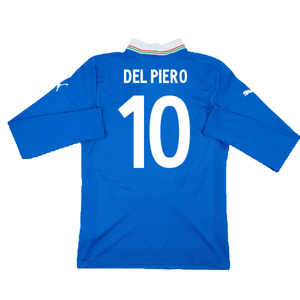 Italy 2012-13 Home Long Sleeve Shirt (S) (Fair) (DEL PIERO 10)_1