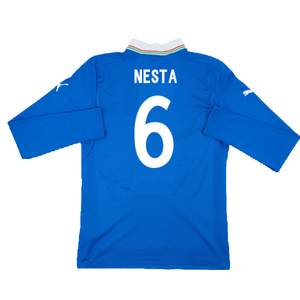 Italy 2012-13 Home Long Sleeve Shirt (S) (Fair) (NESTA 6)_1