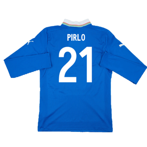 Italy 2012-13 Home Long Sleeve Shirt (S) (Fair) (Pirlo 21)_1