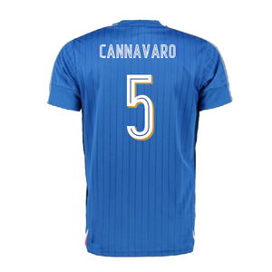 Italy 2016-17 Home Shirt (L) (Excellent) (Cannavaro 5)_1