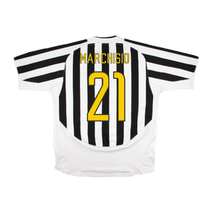 Juventus 2003/2004 Home Shirt (Excellent) (Marchisio 21)_1