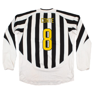 Juventus 2003-04 Long Sleeve Home Shirt (Sponsorless) (L) (Excellent) (Conte 8)_1