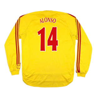 Liverpool 2006-2007 Away Long Sleeve Shirt (L) (Very Good) (ALONSO 14)_1