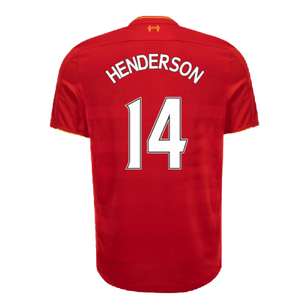 Liverpool 2016-17 Home Shirt (L) (Excellent) (Henderson 14)_1