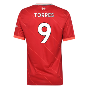 Liverpool 2021-22 Home Shirt (L)  (TORRES 9) (Excellent)_1