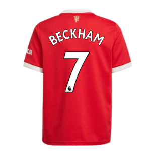 Man Utd 2021-2022 Home Shirt (Kids) (BECKHAM 7)_2