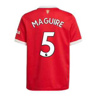 Man Utd 2021-2022 Home Shirt (Kids) (MAGUIRE 5)_2