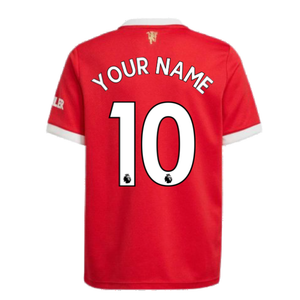 Man Utd 2021-2022 Home Shirt (Kids) (Your Name)_2