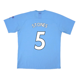 Manchester City 2019-20 Home Shirt (Excellent) (Stones 5)_1