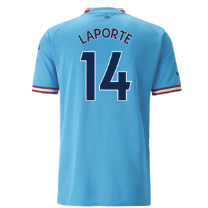 Manchester City 2022-23 Home Shirt (M) (Excellent) (Laporte 14)_1