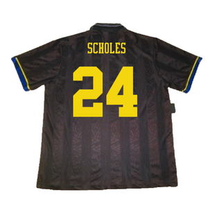 Manchester United 1993-95 Away Shirt (XL) (Excellent) (Scholes 24)_1