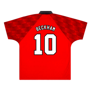 Manchester United 1996-98 Home (Youths XL) (Excellent) (Beckham 10)_1