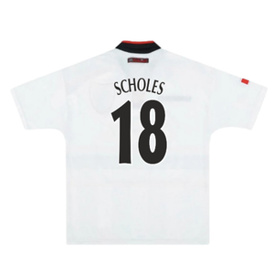 Manchester United 1997-98 Away Shirt (Very Good) (Scholes 18)_1