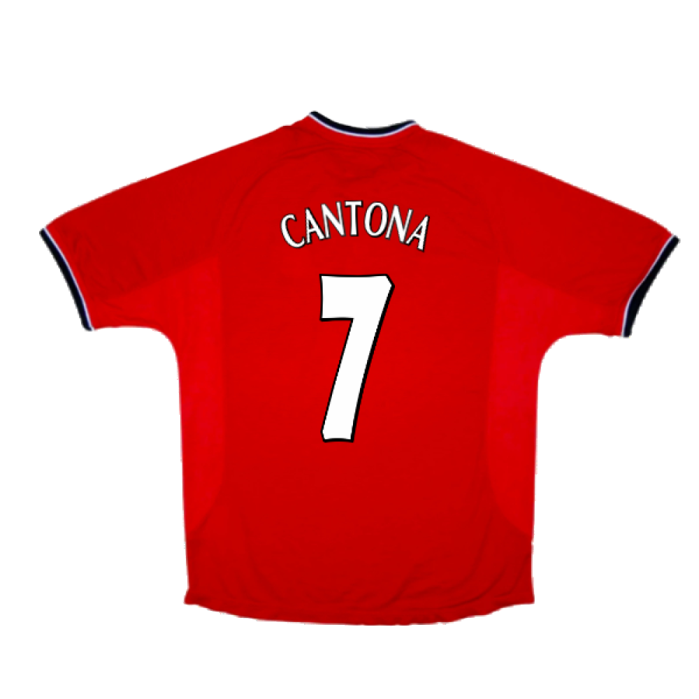 Manchester United 2000-02 Home Shirt (S) (Very Good) (Cantona 7)_1