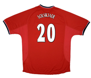 Manchester United 2000-02 Home Shirt ((Very Good) XL) (SOLSKJAER 20)_2