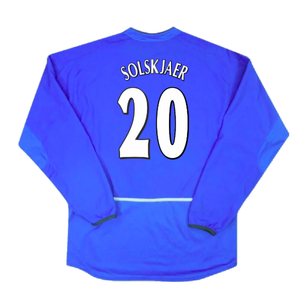 Manchester United 2002-03 Long Sleeve Third Shirt (Excellent) (Solskjaer 20)_1