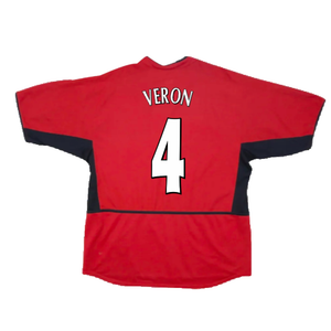 Manchester United 2002-04 Home Shirt (XXL) (Fair) (Veron 4)_1