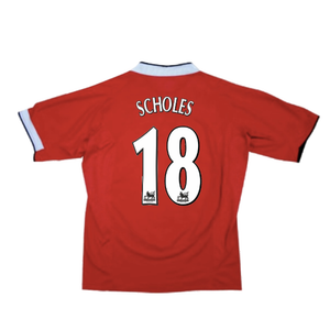 Manchester United 2004-06 Home Shirt (L) (Very Good) (SCHOLES 18)_1