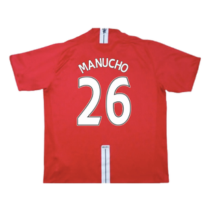 Manchester United 2007-09 Home Shirt (XL) (Excellent) (Manucho 26)_1