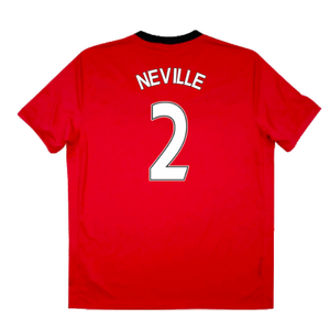 Manchester United 2009-10 Home Shirt (S) (Excellent) (Neville 2)_1