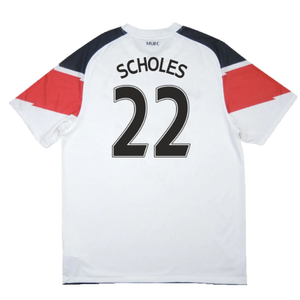 Manchester United 2010 11 Away Shirt Excellent S Scholes 22 Classic Football Kit