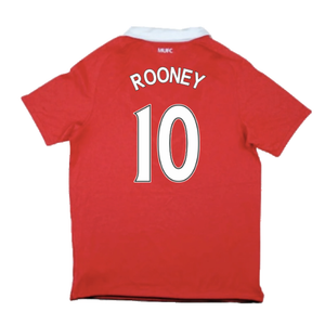 Manchester United 2010-11 Home Shirt (S) (Good) (Rooney 10)_1