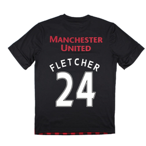 Manchester United 2010-2011 Training Shirt (M) (Fletcher 24) (Excellent)_1